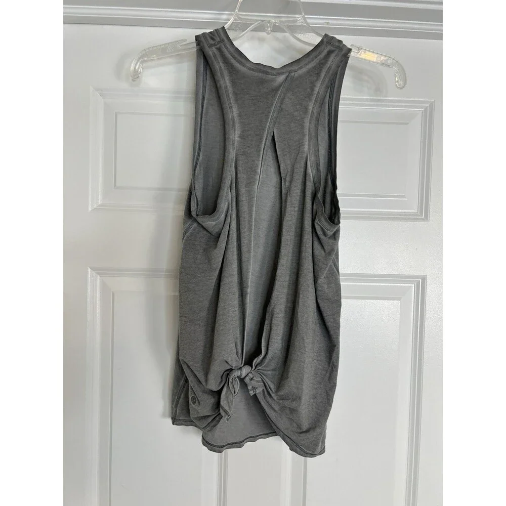 Lululemon All Tied Up Tank *Wash Asphalt Grey Women’s Size 6